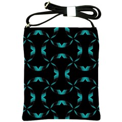 Chevron Blue Wave Shoulder Sling Bags