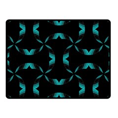 Chevron Blue Wave Fleece Blanket (small)