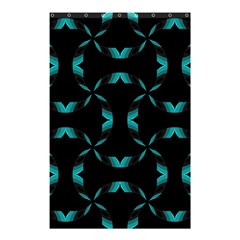 Chevron Blue Wave Shower Curtain 48  X 72  (small) 