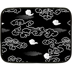 Cloud Black Night Double Sided Fleece Blanket (mini) 