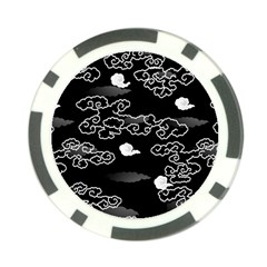 Cloud Black Night Poker Chip Card Guard (10 Pack)