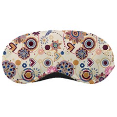 Flower Arrangements Season Floral Purple Love Heart Sleeping Masks