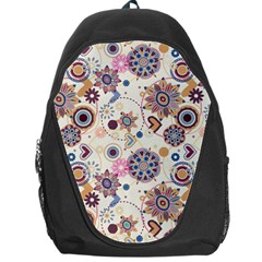 Flower Arrangements Season Floral Purple Love Heart Backpack Bag