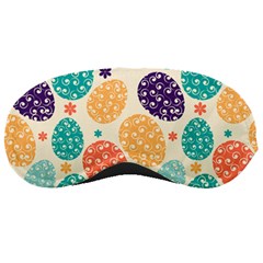 Egg Flower Floral Circle Orange Purple Blue Sleeping Masks