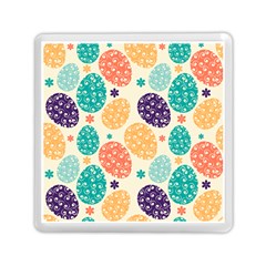 Egg Flower Floral Circle Orange Purple Blue Memory Card Reader (square) 