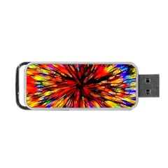 Color Batik Explosion Colorful Portable Usb Flash (two Sides) by Amaryn4rt