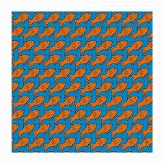 Fish Sea Beach Swim Orange Blue Medium Glasses Cloth (2-Side)