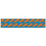 Fish Sea Beach Swim Orange Blue Flano Scarf (Small) Front