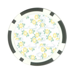 Flower Arrangements Season Sunflower Poker Chip Card Guard