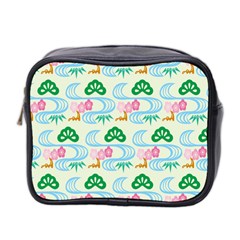 Flower Arrangements Season Sunflower Green Blue Pink Red Waves Mini Toiletries Bag 2-side