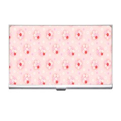 Flower Arrangements Season Pink Business Card Holders