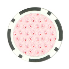 Flower Arrangements Season Pink Poker Chip Card Guard (10 Pack)