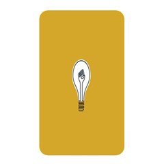 Idea Lamp White Orange Memory Card Reader