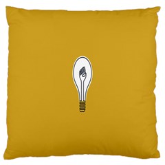 Idea Lamp White Orange Large Cushion Case (one Side) by Alisyart