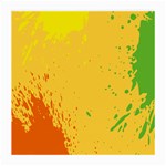 Paint Stains Spot Yellow Orange Green Medium Glasses Cloth (2-Side) Back