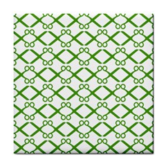 Scissor Green Tile Coasters