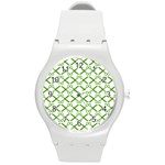 Scissor Green Round Plastic Sport Watch (M) Front