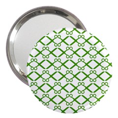 Scissor Green 3  Handbag Mirrors