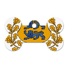 Coat Of Arms Of Estonia Dog Tag Bone (one Side)