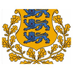 Coat Of Arms Of Estonia Double Sided Flano Blanket (medium)  by abbeyz71