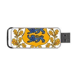 Coat Of Arms Of Estonia Portable Usb Flash (one Side) by abbeyz71