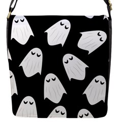 Ghost Halloween Pattern Flap Messenger Bag (s) by Amaryn4rt