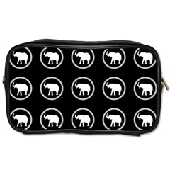 Elephant Wallpaper Pattern Toiletries Bags by Amaryn4rt