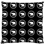 Elephant Wallpaper Pattern Standard Flano Cushion Case (One Side) Front