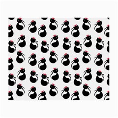 Cat Seamless Animal Pattern Small Glasses Cloth (2-side) by Amaryn4rt