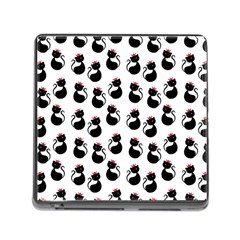 Cat Seamless Animal Pattern Memory Card Reader (square) by Amaryn4rt