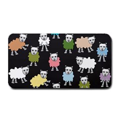 Sheep Cartoon Colorful Medium Bar Mats by Amaryn4rt