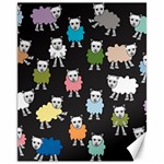 Sheep Cartoon Colorful Canvas 11  x 14   10.95 x13.48  Canvas - 1