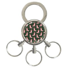 Dog Animal Pattern 3-ring Key Chains