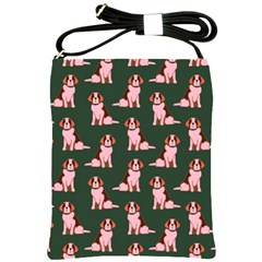 Dog Animal Pattern Shoulder Sling Bags by Amaryn4rt