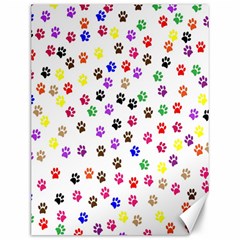 Paw Prints Background Canvas 12  X 16   by Amaryn4rt