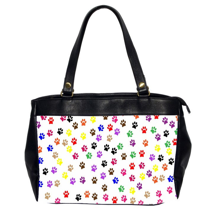 Paw Prints Background Office Handbags (2 Sides) 