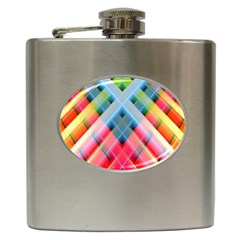 Graphics Colorful Colors Wallpaper Graphic Design Hip Flask (6 Oz) by Amaryn4rt