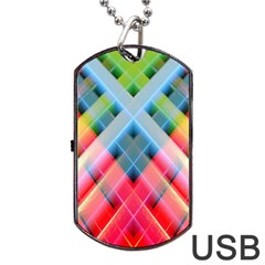 Graphics Colorful Colors Wallpaper Graphic Design Dog Tag USB Flash (Two Sides)