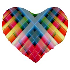 Graphics Colorful Colors Wallpaper Graphic Design Large 19  Premium Heart Shape Cushions