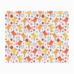 Animal Pattern Happy Birds Seamless Pattern Small Glasses Cloth (2-side) by Amaryn4rt