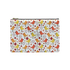 Animal Pattern Happy Birds Seamless Pattern Cosmetic Bag (medium)  by Amaryn4rt