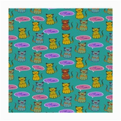 Meow Cat Pattern Medium Glasses Cloth by Amaryn4rt