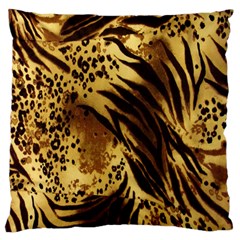 Stripes Tiger Pattern Safari Animal Print Standard Flano Cushion Case (two Sides) by Amaryn4rt