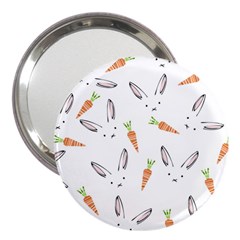 Rabbit Carrot Pattern Weft Step 3  Handbag Mirrors by Amaryn4rt