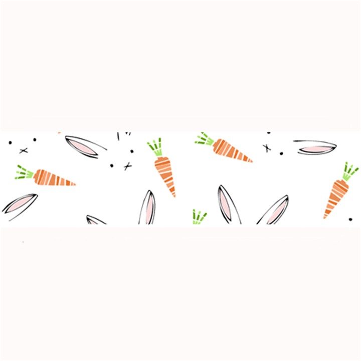 Rabbit Carrot Pattern Weft Step Large Bar Mats