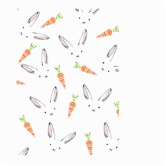 Rabbit Carrot Pattern Weft Step Large Garden Flag (two Sides) by Amaryn4rt