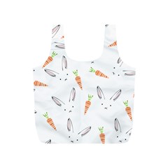 Rabbit Carrot Pattern Weft Step Full Print Recycle Bags (s) 