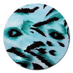 Animal Cruelty Pattern Magnet 5  (round) by Amaryn4rt