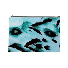 Animal Cruelty Pattern Cosmetic Bag (large)  by Amaryn4rt
