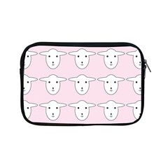 Sheep Wallpaper Pattern Pink Apple Ipad Mini Zipper Cases by Amaryn4rt